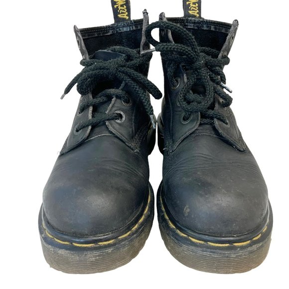 Dr Martens 101 Ub Bex 6 Eye Boot In Black Pisa Size 7 - Picture 6 of 7